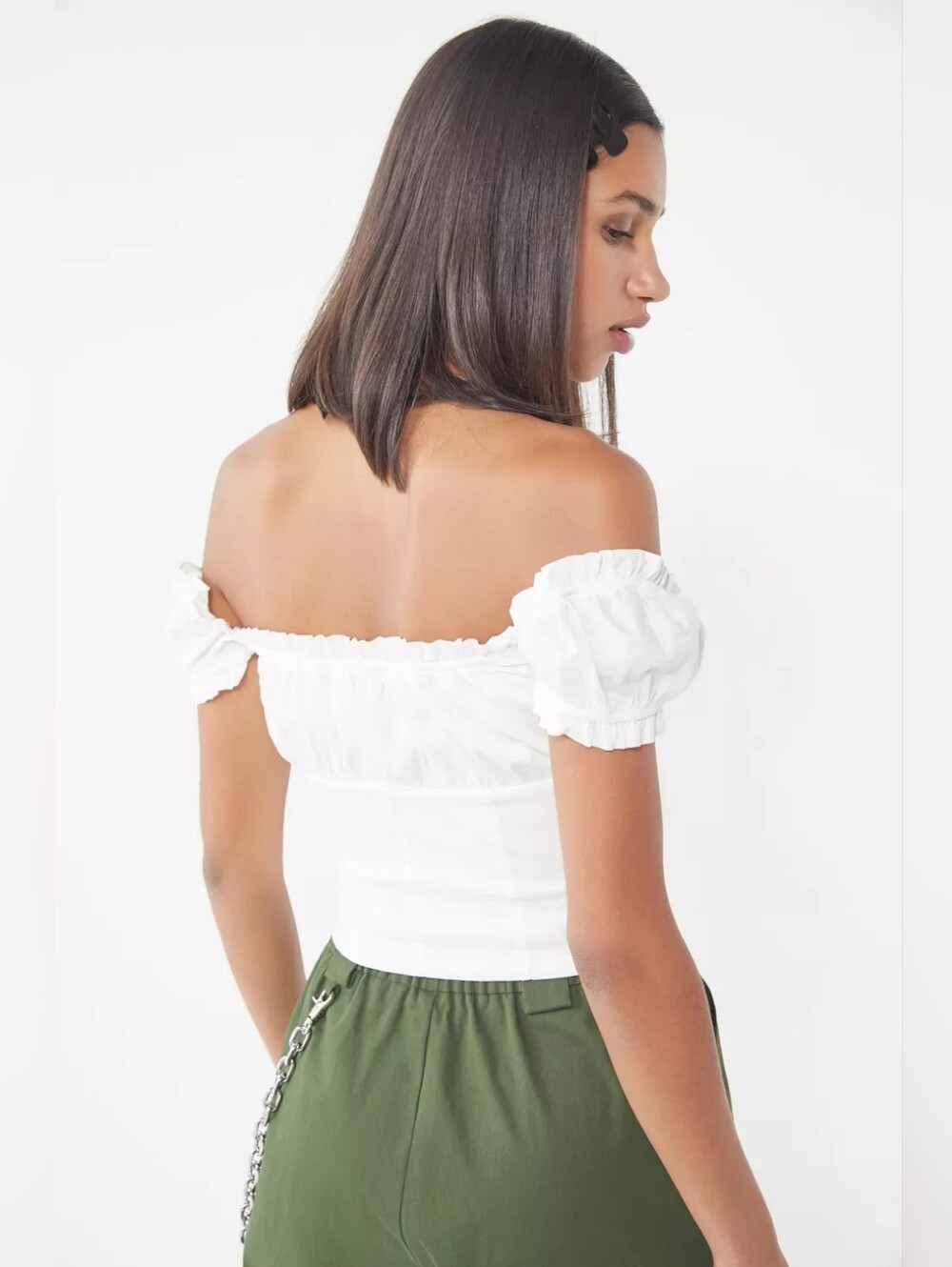 I.AM.GIA Naomi Ruffle Bustier Top Size Xs - Picture 3 of 12